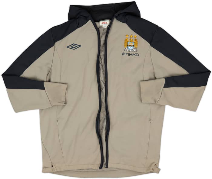 2011-12 Manchester City Umbro Hooded Zip Top - 4/10 - (L)