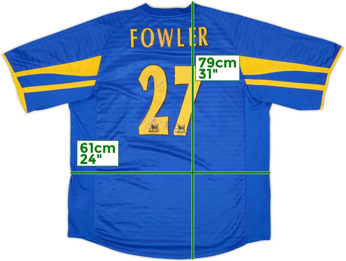 2001-03 Leeds United Away Shirt Fowler #27 - 5/10 - (XXL)