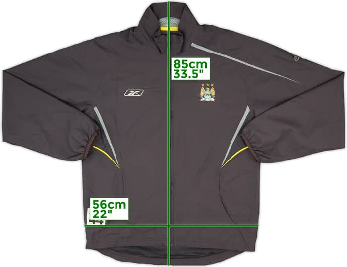 2005-06 Manchester City Reebok Player Issue Track Jacket #44 - 9/10 - (M)