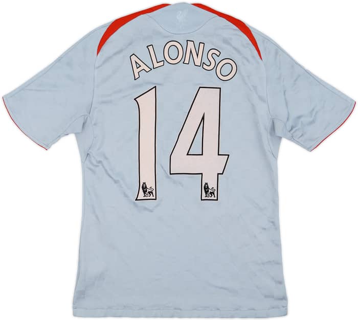 2008-09 Liverpool Away Shirt Alonso #14 - 5/10 - (S)