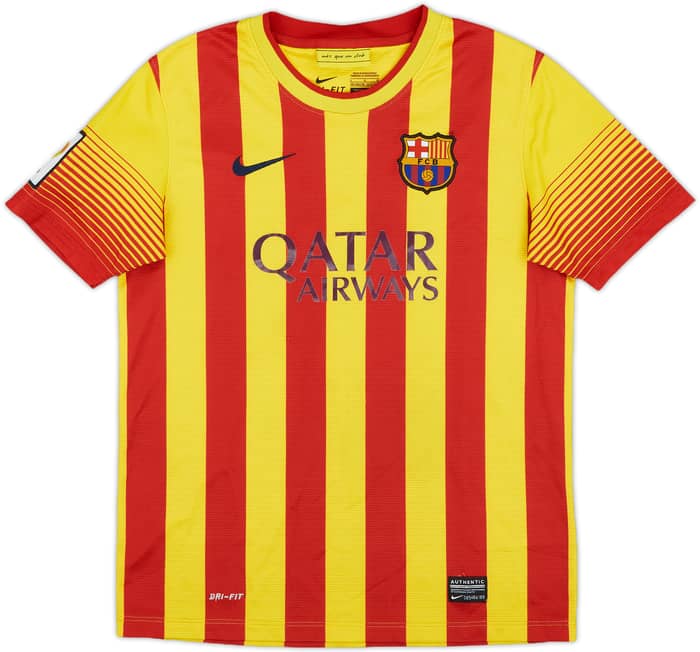 2013-15 Barcelona Away Shirt - 7/10 - (L.Boys)