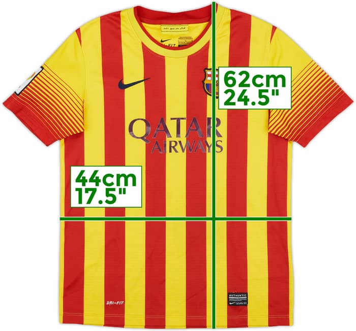 2013-15 Barcelona Away Shirt - 7/10 - (L.Boys)