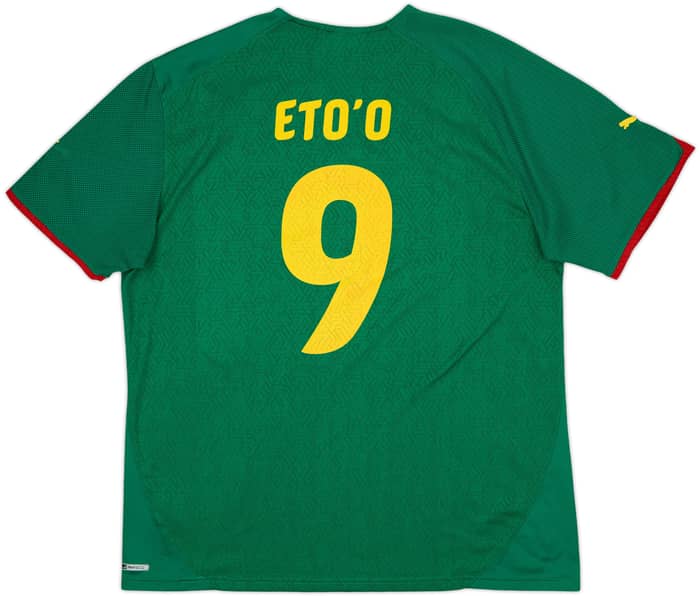 2010-11 Cameroon Home Shirt Eto'o #9 - 7/10 - (XXL)