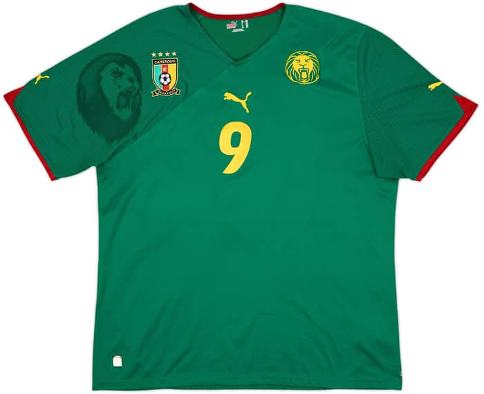 2010-11 Cameroon Home Shirt Eto'o #9 - 7/10 - (XXL)