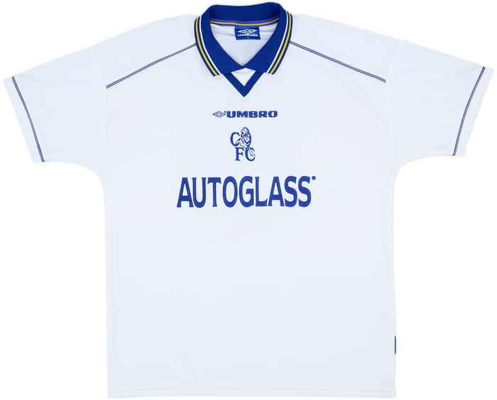 1998-00 Chelsea Away Shirt Zola #25 - 9/10 - (XL)
