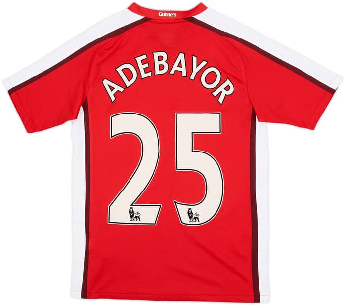 2008-10 Arsenal Home Shirt Adebayor #25 - 9/10 - (L.Boys)