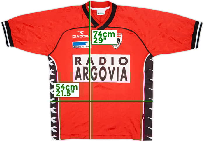 2000-01 Aarau Home Shirt - 7/10 - (L)