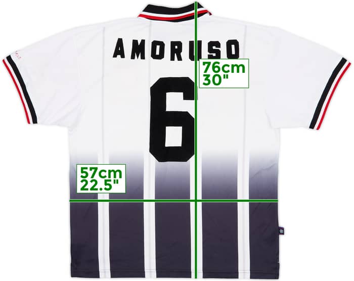 1997-99 Rangers Away Shirt Amoruso #6 - 6/10 - (L)