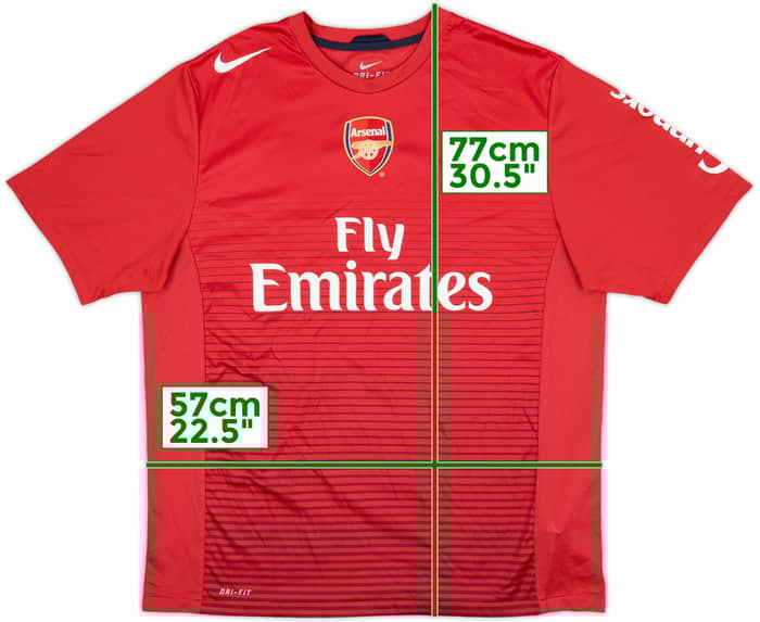 2010-11 Arsenal Nike Training Shirt - 9/10 - (XL)
