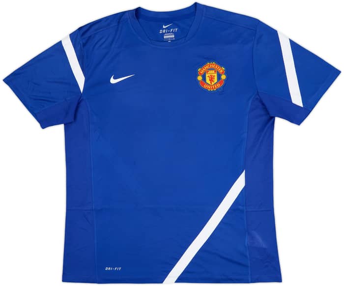 2011-12 Manchester United Nike Player Issue Training Shirt - 8/10 - (L)