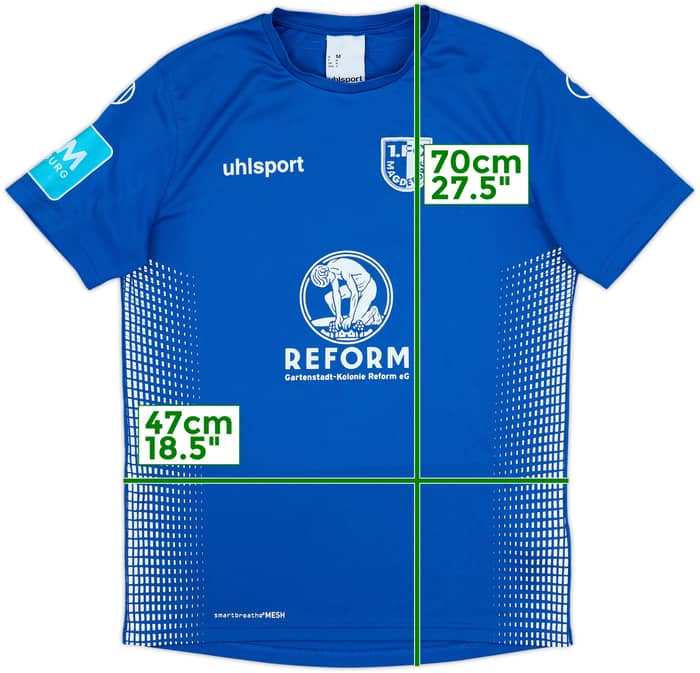 2019-20 FC Magdeburg Youth Match Issue Home Shirt #19