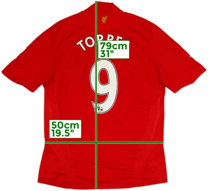 2008-10 Liverpool Home Shirt Torres #9 - 5/10 - (M)