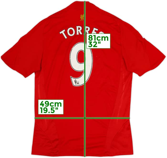 2008-10 Liverpool Home Shirt Torres #9 - 6/10 - (M)