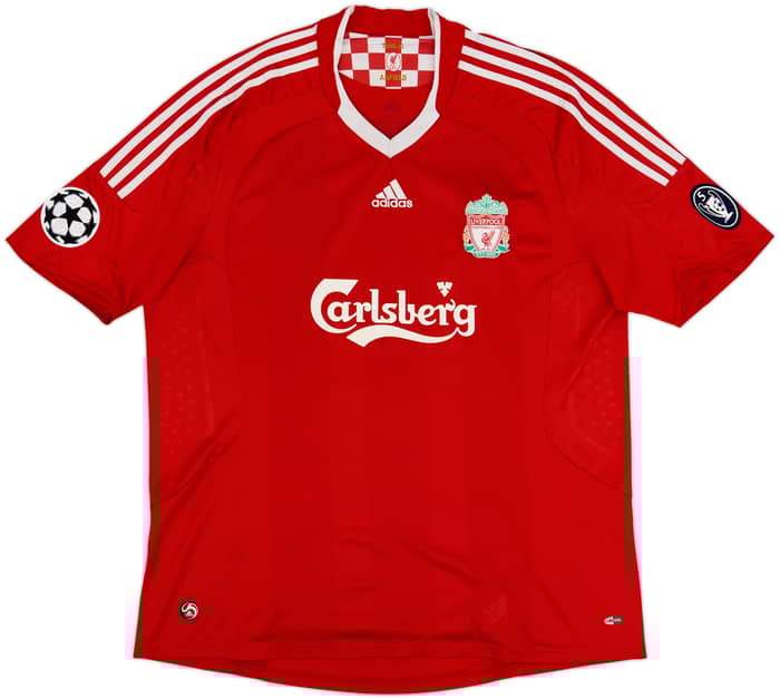 2008-10 Liverpool Home Shirt Gerrard #8 - 7/10 - (XXL)