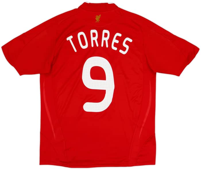 2008-10 Liverpool Camiseta de local Torres #9 - 6/10 - (M)