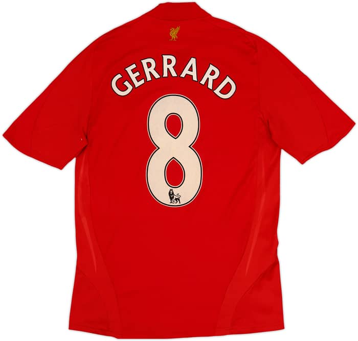 2008-10 Liverpool Home Shirt Gerrard #8 - 7/10 - (S)