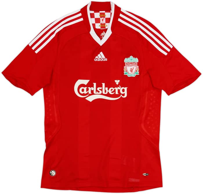 2008-10 Liverpool Home Shirt Gerrard #8 - 7/10 - (S)