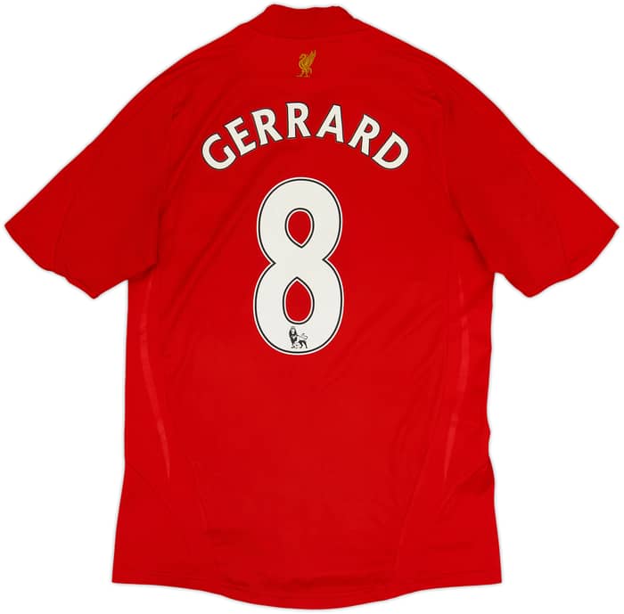 2008-10 Liverpool Home Shirt Gerrard #8 - 6/10 - (S)