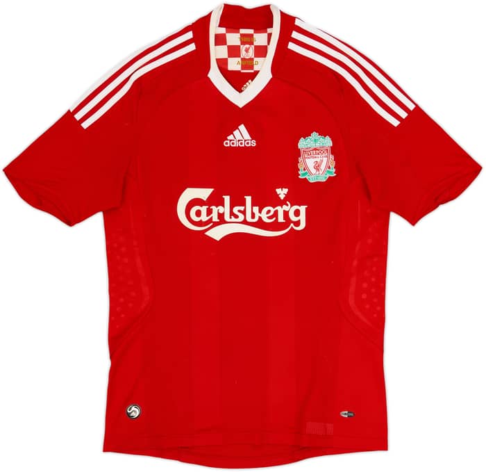 2008-10 Liverpool Home Shirt Gerrard #8 - 6/10 - (S)