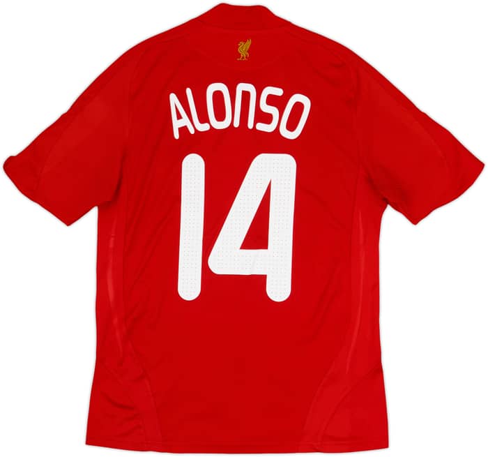 2008-10 Liverpool Home Shirt Alonso #14 - 8/10 - (M)