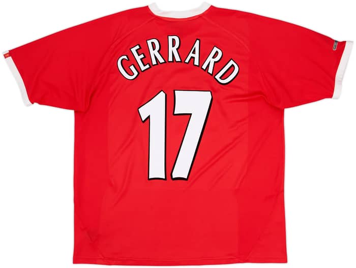 2001-03 Liverpool CL Shirt Gerrard #17 - 8/10 - (L)