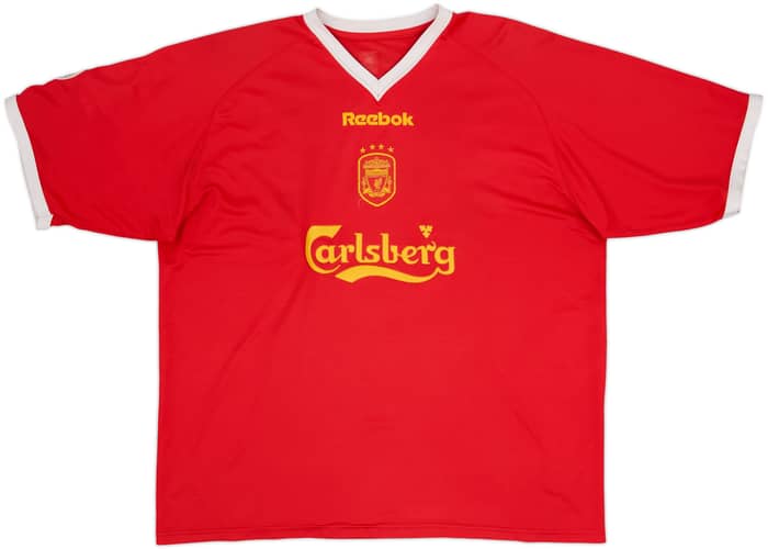 2001-03 Liverpool CL Shirt Gerrard #17 - 9/10 - (XXL)