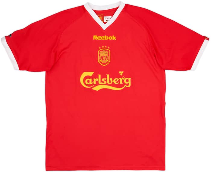 2001-03 Liverpool CL Shirt Gerrard #17 - 9/10 - (M)