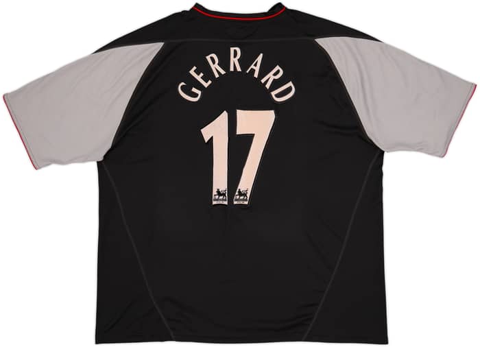 2002-04 Liverpool Camiseta De Visitante Gerrard #17 - 7/10 - (XXL)