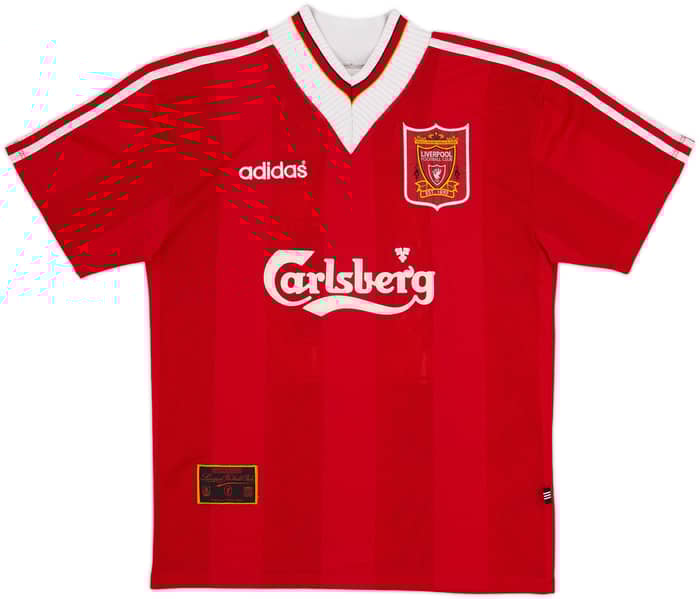 1995-96 Liverpool Home Shirt Barnes #10 - 9/10 - (M)