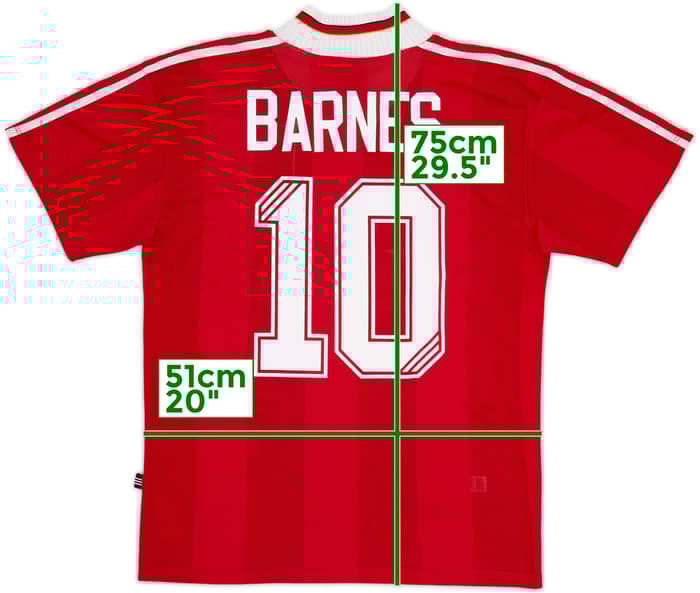 1995-96 Liverpool Home Shirt Barnes #10 - 9/10 - (M)