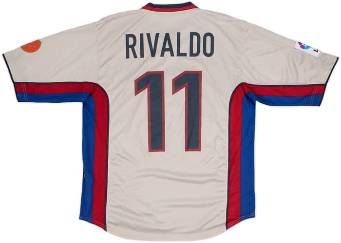 1998-01 Barcelona Away Shirt Rivaldo #11 - 9/10 - (L)