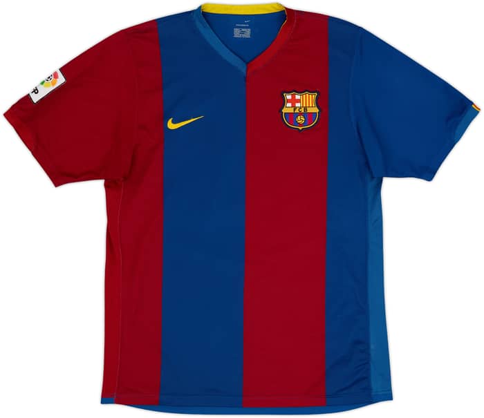 2006-07 Barcelona Home Shirt Ronaldinho #10 - 8/10 - (M)
