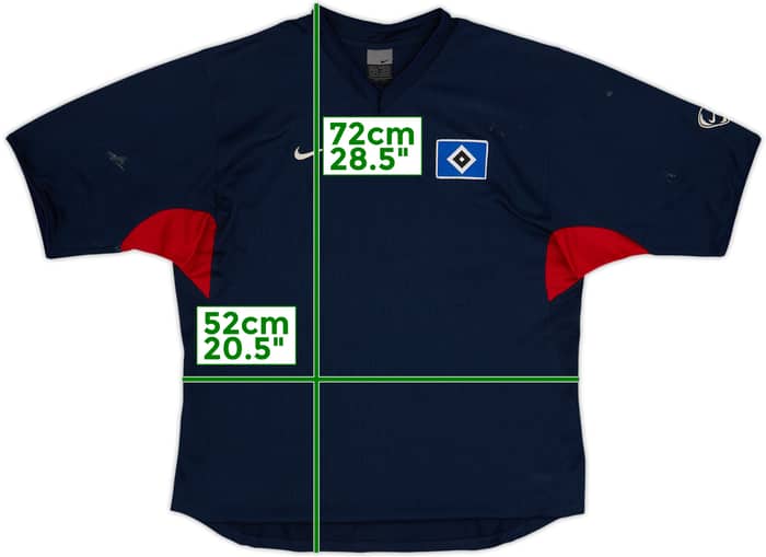 Camiseta Nike de entrenamiento del Hamburg 2004-05 - 7/10 - (M)