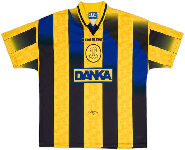 1996-98 Everton Away Shirt Ferguson #9 - 8/10 - (XL)