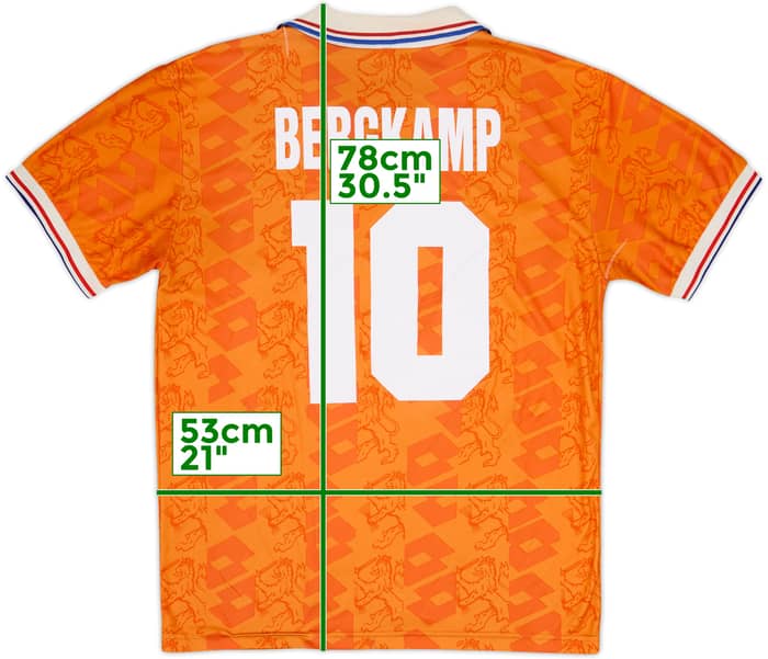 1994 Netherlands Home Shirt Bergkamp #10 - 6/10 - (L)