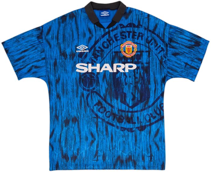 1992-93 Manchester United Away Shirt Cantona #7 - 9/10 - (L)