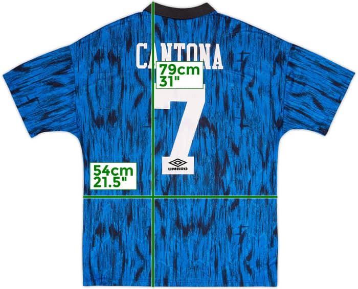1992-93 Manchester United Away Shirt Cantona #7 - 9/10 - (L)