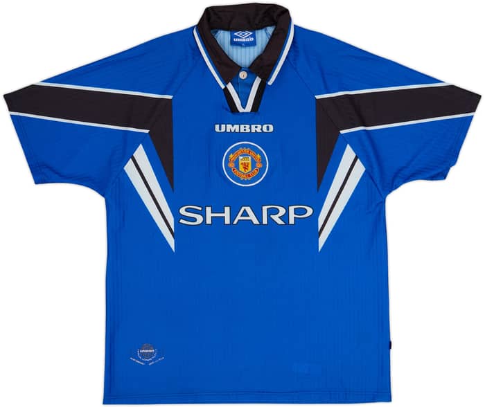 1996-98 Manchester United Third Shirt Cantona #7 - 8/10 - (XL)