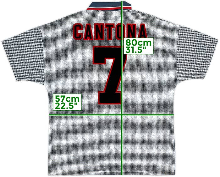 1995-96 Manchester United Away Shirt Cantona #7 - 8/10 - (L)