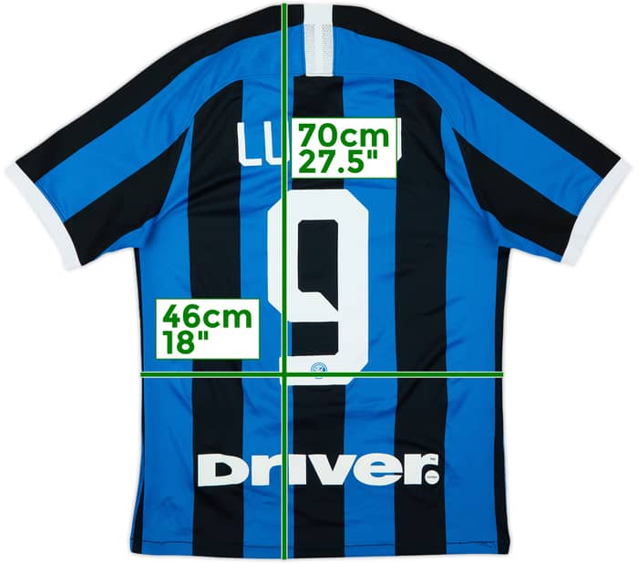 2019-20 Inter Milan Home Shirt Lukaku #9 - 8/10 - (S)