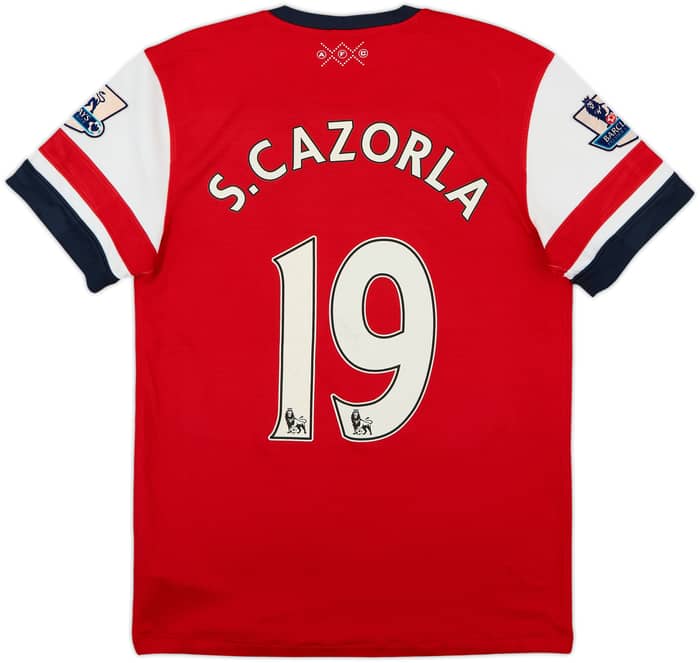 2012-14 Arsenal Home Shirt S. Cazorla #19 - 6/10 - (S)