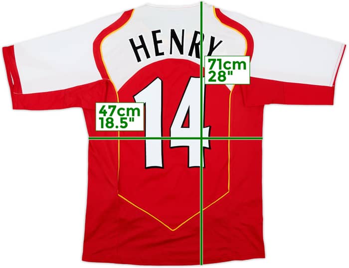 2004-05 Arsenal Home Shirt Henry #14 - 8/10 - (S)