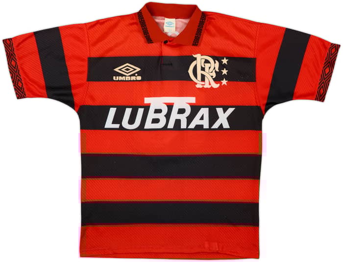 1994-95 Flamengo Centenary Home Shirt #10 - 8/10 - (L)
