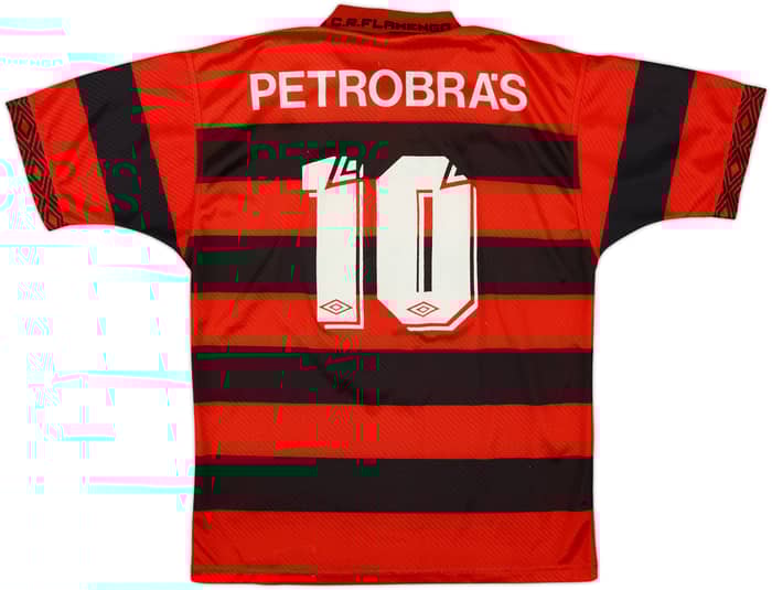 1994-95 Flamengo Centenary Home Shirt #10 - 8/10 - (L)