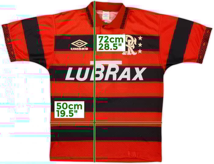 1994-95 Flamengo Centenary Home Shirt #10 - 8/10 - (L)