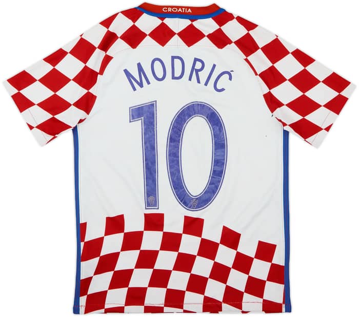 2016-18 Croatia Home Shirt Modric #10 - 6/10 - (S)