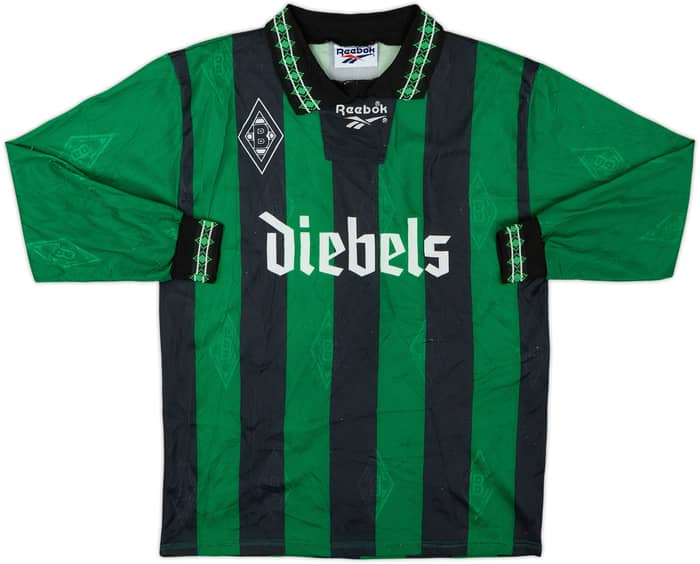 1995-96 Borussia Monchengladbach Away L/S Shirt - 6/10 - (S)
