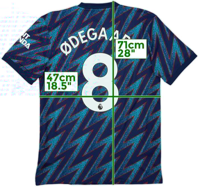 2021-22 Arsenal Third Shirt Odegaard #8 - 8/10 - (S)