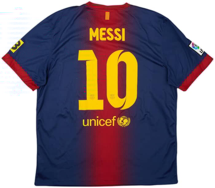 2012-13 Barcelona Home Shirt Messi #10 - 7/10 - (XL)