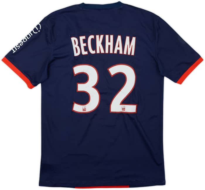 2013-14 Paris Saint-Germain Home Shirt Beckham #32 - 5/10 - (S)